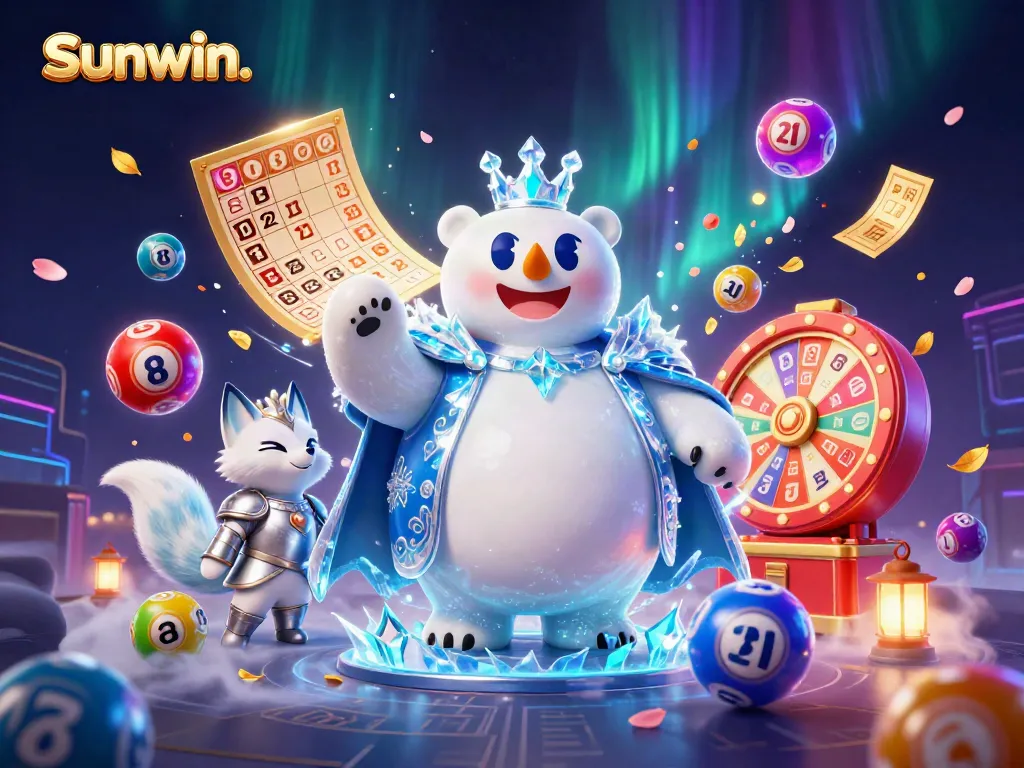 Experience the excitement of sunwin. with playful 3D characters surrounded by dynamic casino elements.