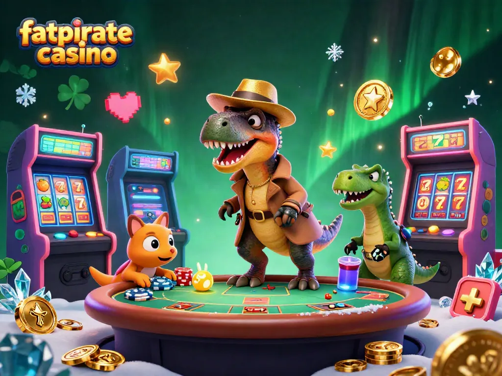 Play at fatpirate casino, where colorful 3D scenes combine gaming excitement and cartoon characters.