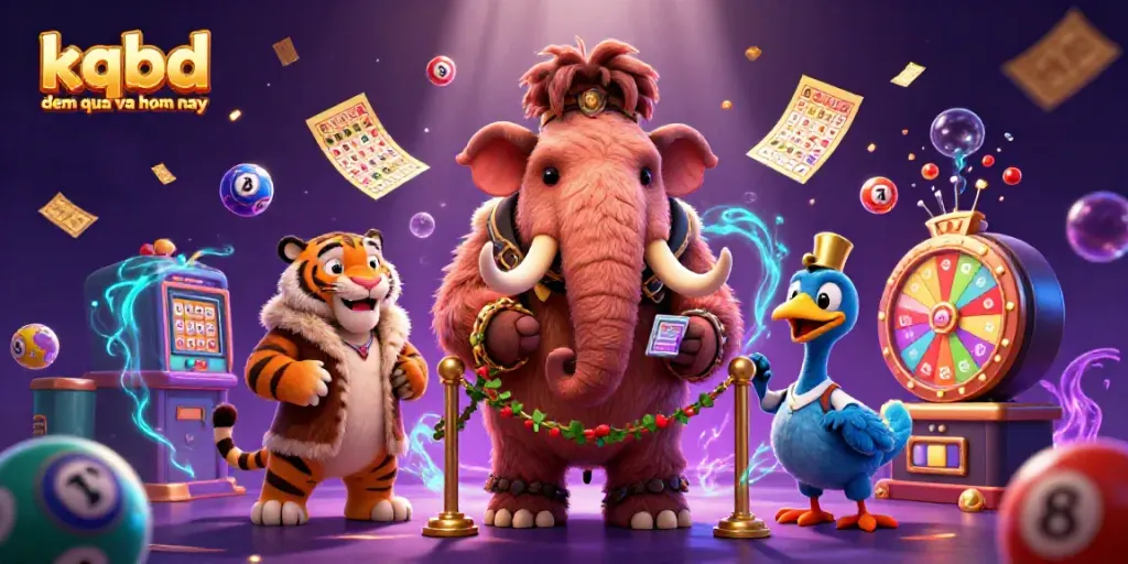 Experience the thrill of "kqbd dem qua va hom nay" with dynamic characters, lottery elements, and casino excitement.