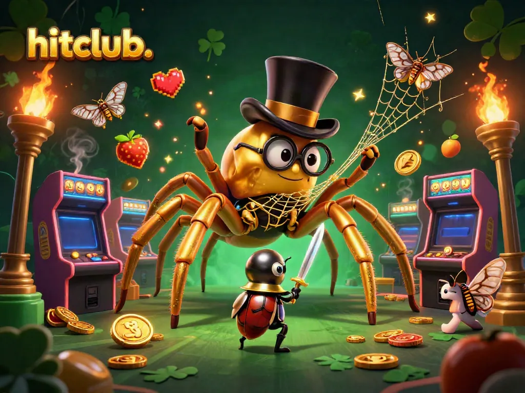 Experience thrilling gameplay at hitclub. with a vibrant, energetic 3D casino scene featuring unique characters and casino elements.