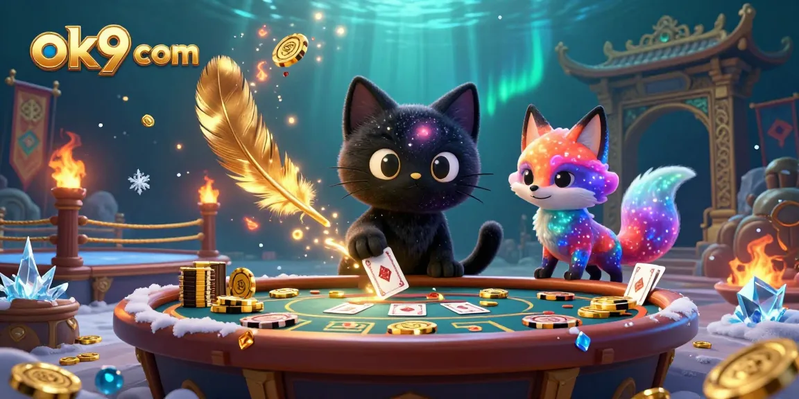 Engage with thrilling gameplay at ok9 com's cosmic casino, featuring vibrant characters and dazzling elements.